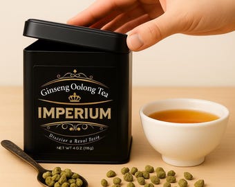 Té Oolong de Ginseng, Té de Hojas Sueltas Seleccionadas a Mano, Té Floral Energizante, Té con Sabor a Tierra, Regalo de Bienestar, Té de Regalo, Té Oolong Suelto