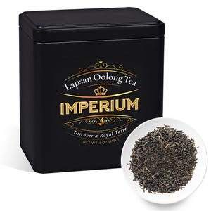 Lapsang Oolong-thee, 4 oz, zorgvuldig geselecteerde losse thee, stevige rokerigheid en geruststellende afdronk, theecadeau, cadeau oma, losse oolongthee