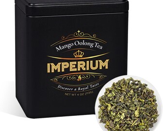 Té Oolong de Mango, Té de Hojas Sueltas, Té Oolong Infusionado, Té Seleccionado a Mano, Regalo de Bienestar, Armoniosos Matices Florales con Dulces Tropicales