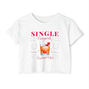 Cowgirl Valentine&#39;s Day Crop Top, Women&#39;s Festival Shirt, Western Valentine&#39;s Day Apparel, Rodeo Crop Top, Country Music Festival Clothing