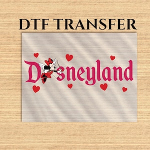 DTF prêt à imprimer Minnie sweethearts nuit transfert direct sur film