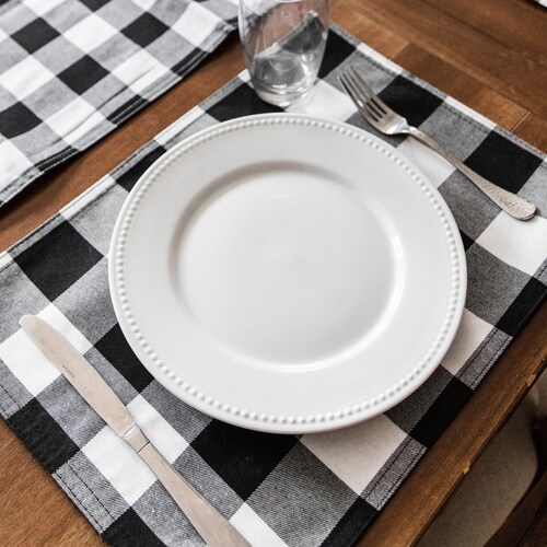 Black and White Buffalo Check Tie up Valance Farmhouse Look Etsy