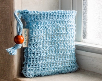 Linen Soap Saver Bag 3-Pack: Exfoliation, Plastic Free Natural Reusable Soap Pouch - Pacific Glow