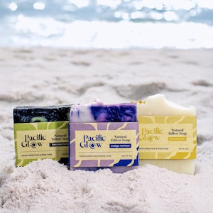 Tallow Soap Bar: Grass Fed, Artisan Handmade Face & Body Cleansing - Gift for Firefighters