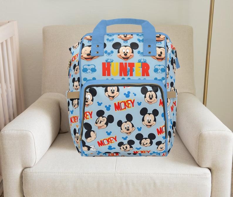 Mickey Mouse, Mickey mouse  backpack, mikey mouse diaper bag Boy Diaper Bag,Personalized Diaper Bag,custom diaper bag,disney backpack