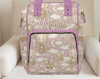 Teddy bear,Teddy bear nursery,Coquette,Baby girl diaper bag,Custom diaper bag,Hot air balloon theme baby shower, Baby Blanket,