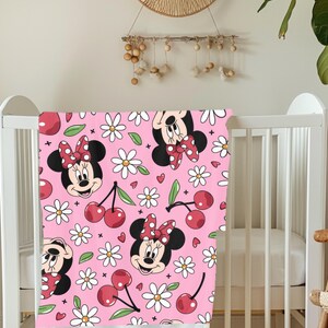 Wickeltasche Minnie Maus, Minnie Maus Rucksack, Minnie Maus Wickeltasche, Minnie Maus, Baby Mädchen Wickeltasche, Minnie Maus Wickeltasche, Wickeltasche nach Maß Backpack & Blanket