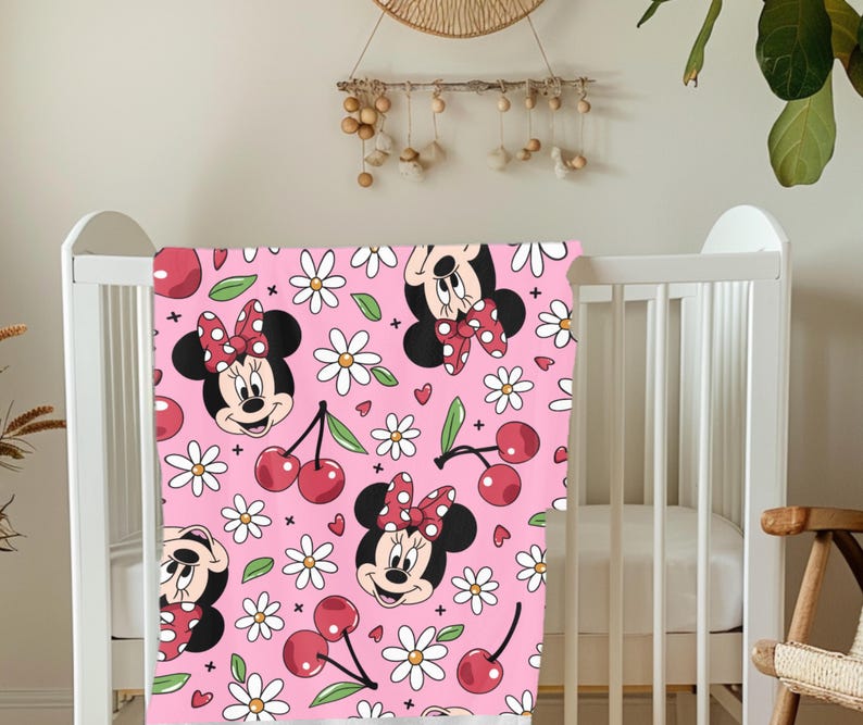 Wickeltasche Minnie Maus, Minnie Maus Rucksack, Minnie Maus Wickeltasche, Minnie Maus, Baby Mädchen Wickeltasche, Minnie Maus Wickeltasche, Wickeltasche nach Maß Backpack & Blanket