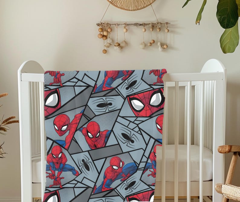 Spinne Rucksack,Spiderman,Spiderman Geschenk,Junge Windel Tasche, Benutzerdefinierte Wickeltasche, Baby Junge Geschenk personalisiert, Baby Decke, Kleinkind Rucksack Black & Blanket