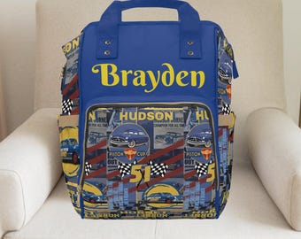 Hudson Hornet Rucksack, Cars Cars Rucksack, Disney, Individueller Rucksack, Junge Rucksack, Junge Wickeltasche, Cars Babyparty, Krankenhaustasche