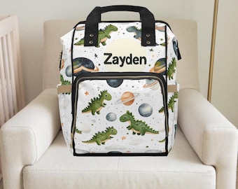 Dinosaur,Boy diaper bag,Custom diaper bag,boy babyshower,boy backpack,dinosaur baby shower,hospital bag,toddler boy gift,toddler backpack