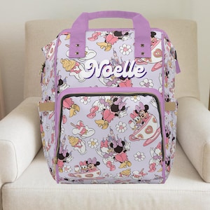 Minnie mouse,Daisy Duck,Disney gifts,Disney Backpack,Minnie mouse birthday,Minnie mouse baby shower ,baby blanket girl backpack With Custom Name