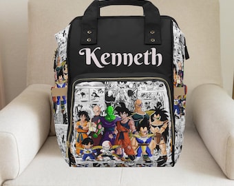 Dragon Ball Z, Dragon Ball, Anime Rucksack, Wickeltasche für Jungen, Wickeltasche nach Maß, Babydecke, Kleinkind Geschenke, Erwartete Mutter Geschenk