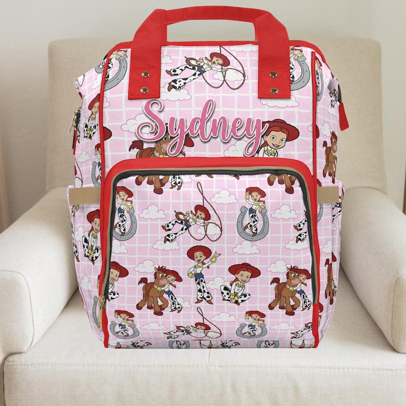 Jessie,Toy Story,Toy Story Geburtstag,Baby-Mädchen-Wickeltasche,Mädchen Rucksack,Cowgirl,Cowgirl-Babyparty,Western Theme, Disney Geschenke With Custom Name