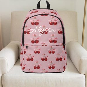 Coquette ,Sac à dos Coquette,Sac cerise,Sac à dos pour fille Sac à dos personnalisé,Sac à dos personnalisé pour enfants,Sac à dos pour fille personnalisé