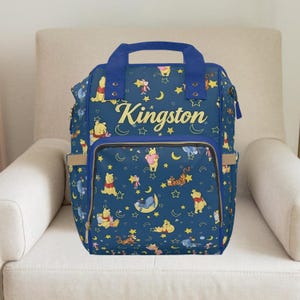 Winnie the pooh,Winnie the pooh blanket,Boy diaper bag,Custom diaper bag,Winnie the pooh baby shower,baby boy gift personalized