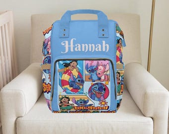 Lilo and Stitch,Disney,Disney Backpack,Unisex Diaper bag,Girl diaper bag,Boy diaper bag,Custom diaper bag,Baby shower gifts ,