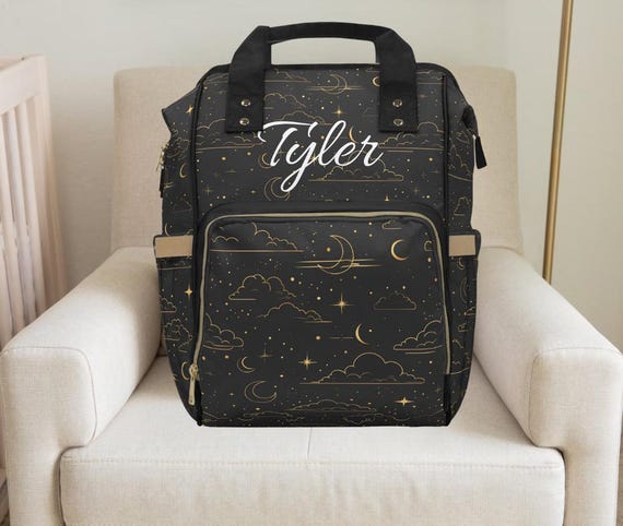 Space Adventure Diaper Backpack, Spaceship Boy Baby Shower Gift