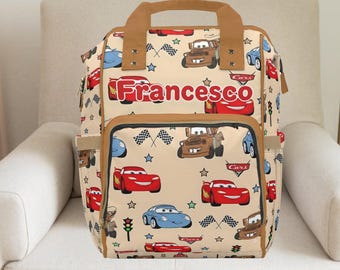 Cars Diaper bag,Cars Backpack,Lightning Mcqueen,Mater,Disney,Disney gift,custom diaper bag,Boy diaper bag,Race car birthday,Baby blanket