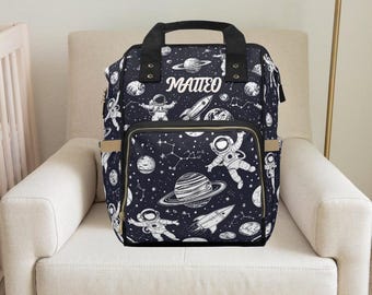 Astronaut Backpack,Astronaut,Space,Space theme,Space nursery ,Custom diaper bag,Boy diaper bag,Toddler Backpack,Expecting mom gifts