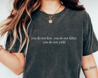 Throne Of Glass Shirt, Aelin Galathynius & Rowan Whitehorn, Fantasy Bookish Gift, You Do Not Yield Shirt, Kingdom Of Ash Merch, Fireheart