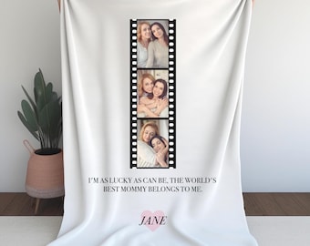 Personalized Photo Blanket: Family Collage, Memorial Gift