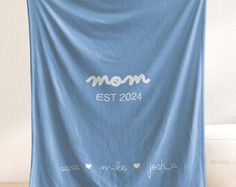 Personalized Mom Blanket: Mother's Day Keepsake Gift
