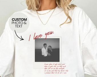 Personalized Photo Shirt, Custom Picture T-Shirt, Vintage Couple Gift, Best Friend Gift, Upload Your Image, Comfort Colors® Tee
