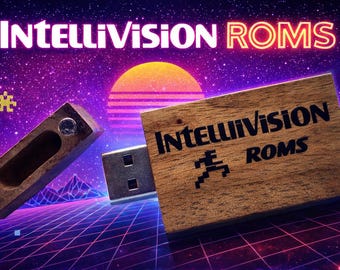 Intellivision 4GB Wood Grain USB 2.0 Flash Drive.