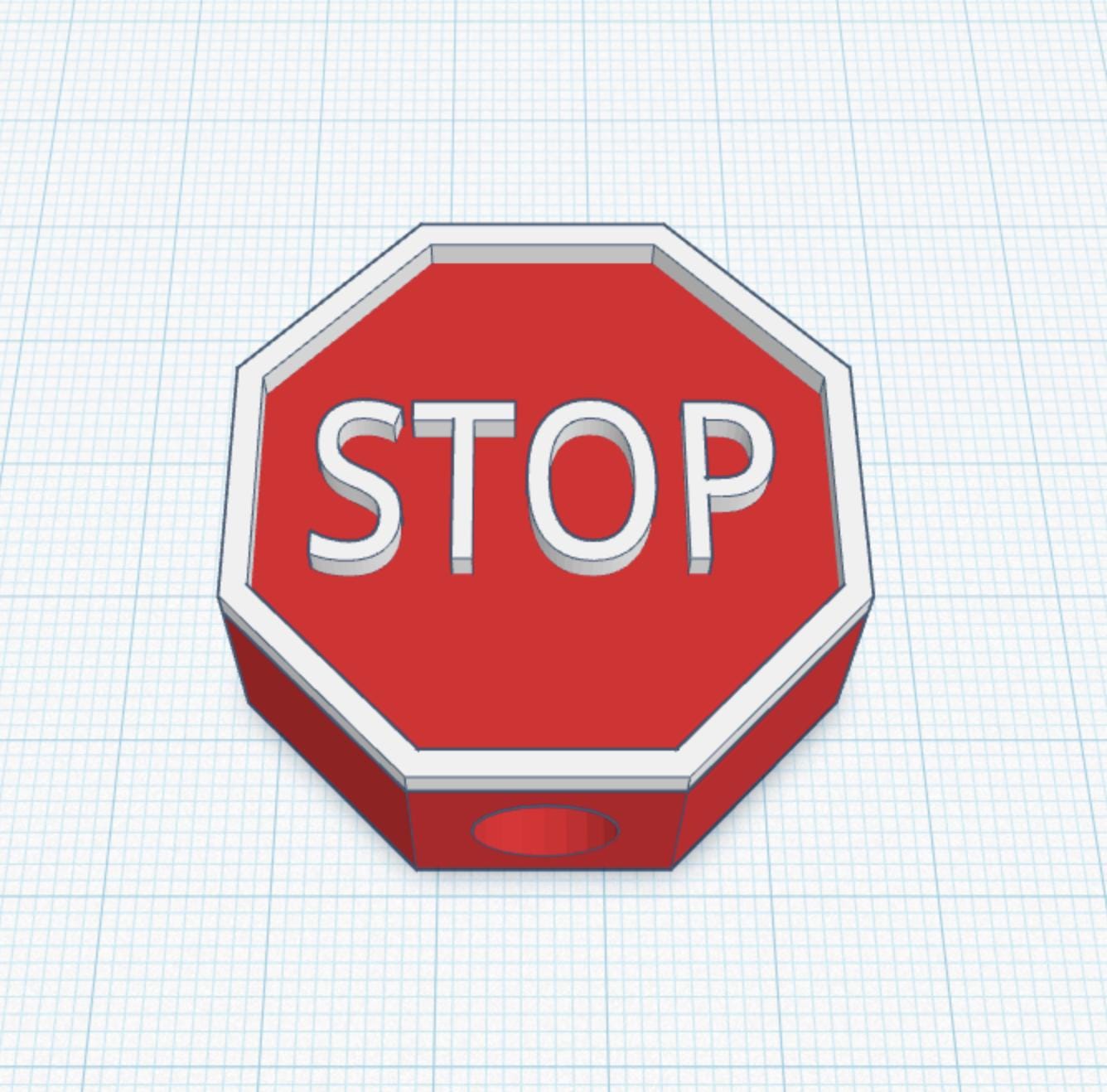 Stop Sign Straw Topper for Starbucks Stander 8.5 Straw / Stanley Straw ...