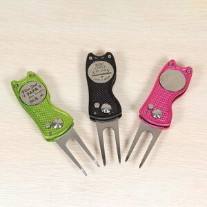 Custom Dad Golf Divot Tool with Ball Marker, Personalized Engraved Golf Accessory - Gift for Him, Golfer, Fathers, Men, Grandpa, Husbands