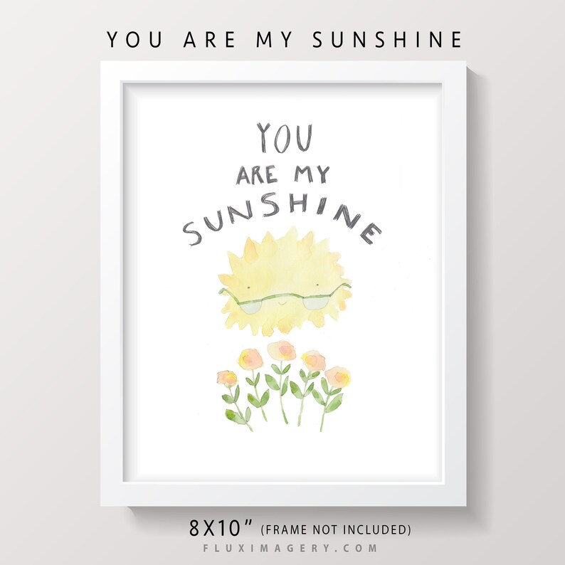printable you are my sunshine lyrics