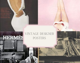 Vintage desinger posters (5 posters)