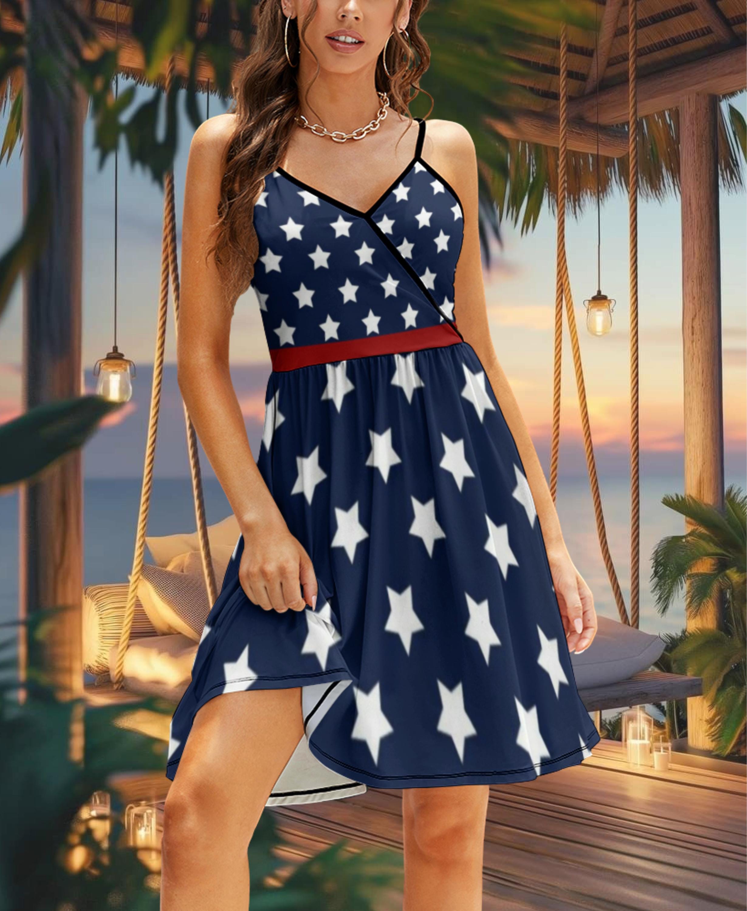 Bandera Traje Tipico De Estados Unidos Mujer Disfraz Betsy Ross