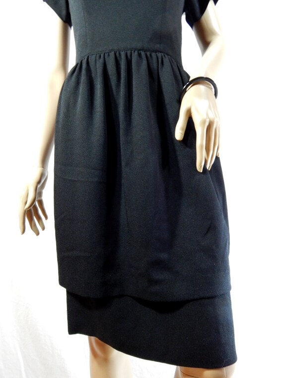 Handmade Black & White WIGGLE PROM DRESS size sma… - image 5