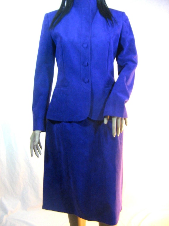 1970's PURPLE Ultra Suede SUIT by Roth Le Cover s… - image 2