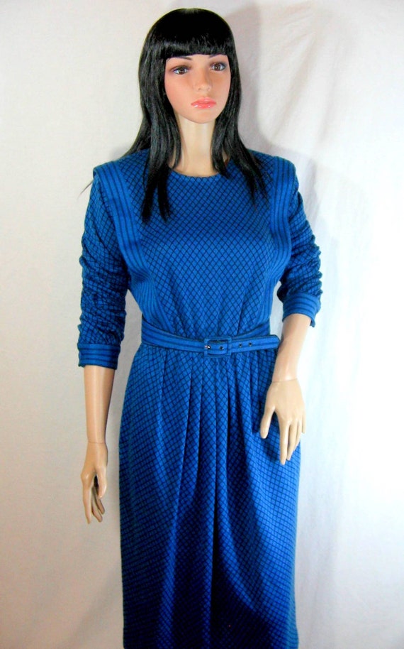 royal blue sweater dress