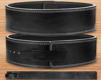 Handmade Customized Leather powerlifting Belt with padding, Personalized Gym Belt, Leather Deadlifting Belt Gift for Gym Bro and Gym Rats