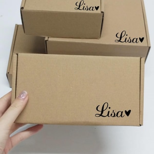 Empty Gift Box With Name, Various Size Cardboard Postage Box, Birthday Wedding Gift Packing, Custom Bride Shower Gift Box, For Any Occasion