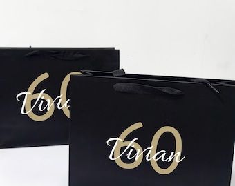 Gepersonaliseerde tas verjaardagscadeau, tas 21e 30e 50e 60e cadeau, zakjes verjaardagsfeestje