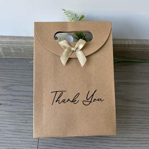 Personalized Gift Bag, Thank You For Sharing Our Special Day, Eco Friendly & Recyclable Packaging, Ribbon Tie Sturdy Bag, Birthday, Wedding