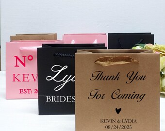 Wedding Welcome Favor Bags, Personalized Bridesmaid Gift Bags, Thank You Gift Bags, Birthday Gift Bags, Thank You Favor Bag, Party Favor Bag