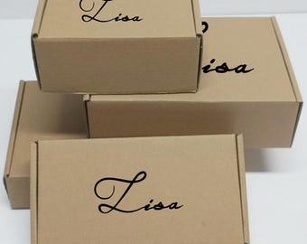 Chrismas Gift Box, Personalized Name Box, Bachelorette Party Gift Box, Birthday Gift Box, Wedding Party Favor Box, Special Empty Gift Box