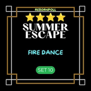 Fire Dance - Monopoly_Go_4 Star '' set 10 '' Available For Sticker - SUMMER ESCAPE - Fast Delivery