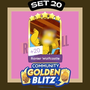 Monopoly_Go Golden Blitz - Ranier Wolfcastle - Set 20 - Fast Delivery