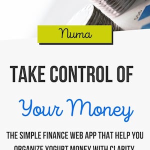 NUMA Personal Finance Web App | Budget Planner, Expense Tracker & Bill Organizer | Simple Money Management Tool