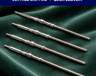 4 Watch Stems for NH35 NH36 NH34 NH38 NH39 Movements, Genuine Seiko Crown Parts
