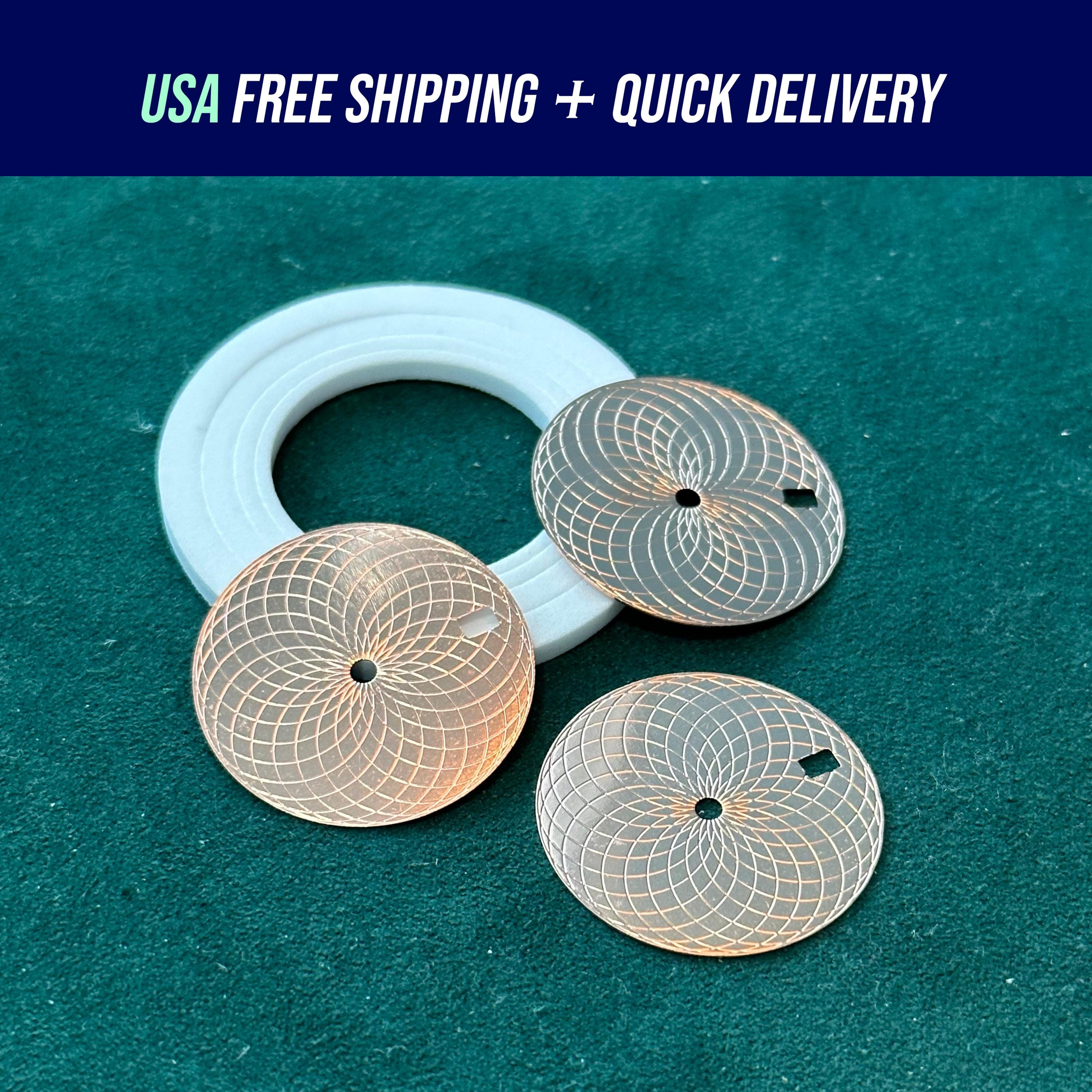28.5mm Copper Engraved Watch Dial for NH36/NH35/Seiko SKX007