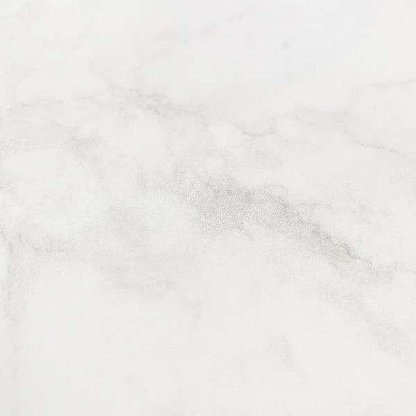 White and Grey Marble Vinyl Countertop Wrap - For Dollhouses - Peel and Stick