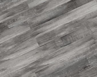 Miniature Dollhouse Card Stock Flooring - Grey Wood